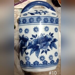Seymour mann porcelain Blue vase Orchid #10